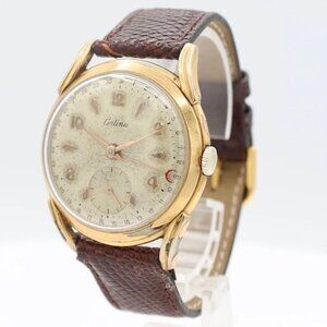 Vintage Certina Date Calendar Men's Mechanical Wristwatch KF 320 Swiss Gold Tone